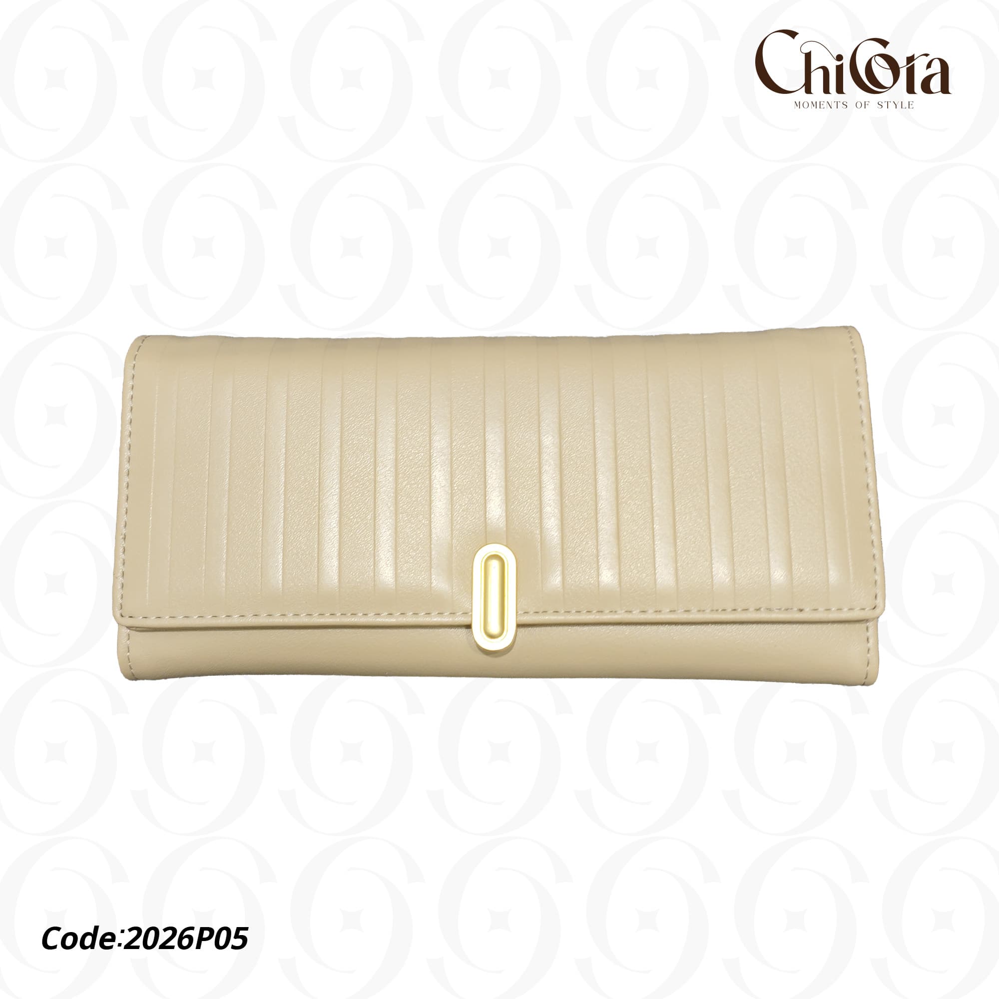 Ribbed Lock Envelope Clutch - Bag - Store